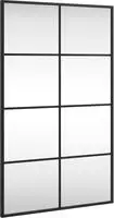 vidaXL Wandspiegel Schwarz 50x80 cm Rechteckig Eisen