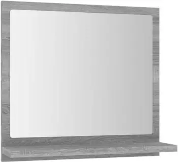 vidaXL Badspiegel Grau Sonoma 40x10,5x37cm Holzwerkstoff (815634)