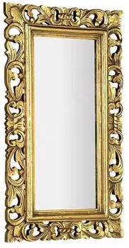 Sapho Samblung Spiegel mit geschnitztem Rahmen 40x70cm, Gold (IN110)