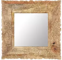 vidaXL Spiegel 50x50 cm Massivholz Mango