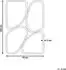 Beliani Diancey Wandspiegel Metall Gold 70x100cm (Diancey)