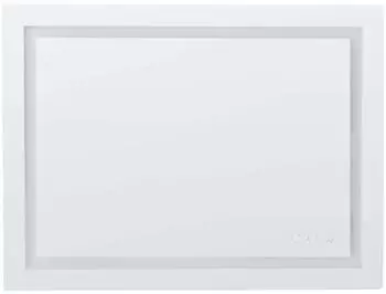 Beliani Prenois LED-Badspiegel, Antibeschlag, 80x60cm, Silber