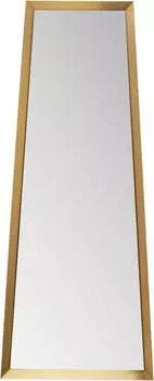KARE Wandspiegel Arezzo Brass Trapez, Stahl/Glas, 65x160cm, Gold (72255511-0)