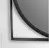 Wohnling Wandspiegel Rund Metall Schwarz 54x54cm (WL7.100)