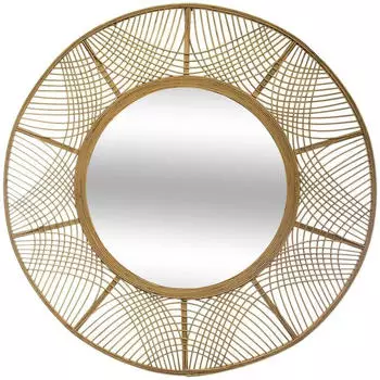 Atmosphera Ina Runder Spiegel, Bambus, &Oslash;89cm