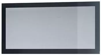 Vladon Lima Wandspiegel rechteckig Schwarz Hochglanz 110x52cm