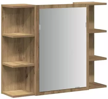 vidaXL Spiegelschrank Badezimmer Artisan-Eiche 80x20,5x64cm (856037)