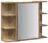 vidaXL Spiegelschrank Badezimmer Artisan-Eiche 80x20,5x64cm (856037)