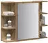 vidaXL Spiegelschrank Badezimmer Artisan-Eiche 80x20,5x64cm (856037)