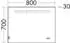 Burgbad Eqio Leuchtspiegel LED 1 Sensorschalter 800x700mm (SIIX080PN258)