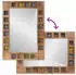 vidaXL Badezimmerspiegel Massives Mangoholz Natur 50x70cm (343301)