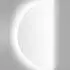 Beliani Loue LED-Badspiegel Halbrund 60x120cm Silber (Loue)