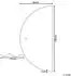 Beliani Loue LED-Badspiegel Halbrund 60x120cm Silber (Loue)