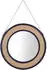 Beliani Cambrai Wandspiegel Rattan rund 70cm (Cambrai)