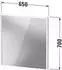 Duravit D-Code Spiegel mit LED Beleuchtung DC7076049490000
