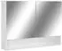 vidaXL Spiegelschrank Bad Weiß MDF 80x15x60cm