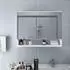 vidaXL Spiegelschrank Bad Weiß MDF 80x15x60cm