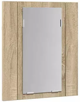 vidaXL LED Badezimmer-Spiegelschrank Sonoma-Eiche 40x12x45cm Acryl (804951)