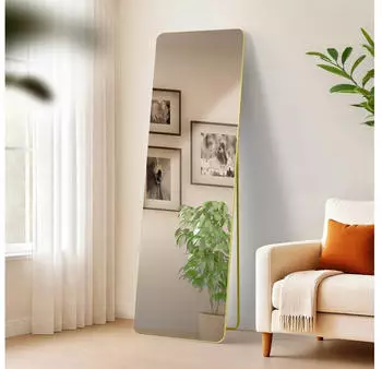 CLP Gurnee Ganzk&ouml;rperspiegel Metall gold glanz 160x50cm (326021)