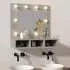 vidaXL Spiegelschrank mit LED Betongrau 60x31,5x62cm (808886)