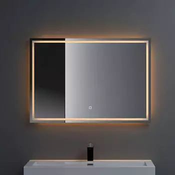doporro LED-Spiegel-02 Badspiegel 100x80cm dimmbar Beschlagfrei Touch (LED-Spiegel-02)