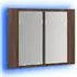 vidaXL LED-Spiegelschrank Braun Eichen-Optik 60x12x45cm Holzwerkstoff (822843)