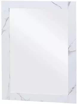 MCW Wandspiegel L86 Marmor-Optik wei&szlig; 52x72cm (MCW-L86)