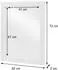 MCW Wandspiegel L86 Marmor-Optik weiß 52x72cm (MCW-L86)
