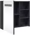 vidaXL Spiegelschrank mit LED-Beleuchtung Grau 60x13x52cm (357970)