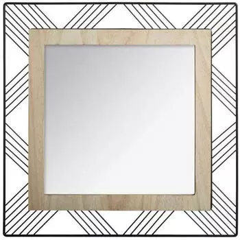 Atmosphera Joe Spiegel Metall Schwarz 45x45cm (ATM-162315B)