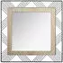 Atmosphera Joe Spiegel Metall Schwarz 45x45cm (ATM-162315B)