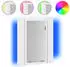 vidaXL LED-Bad-Spiegelschrank Weiß 40x12x45cm Acryl (804948)
