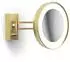 Decor Walther BS 36 Wand-Kosmetikspiegel LED 7-fach Vergrößerung, gold matt (0123882)