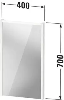 Duravit D-Code Spiegel mit LED Beleuchtung DC70750HHHH0000