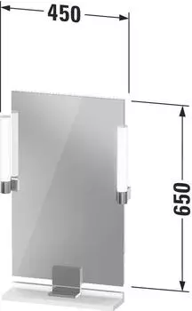 Duravit Sivida Spiegel 450x650x36 LED mit Dimmfunktion SV74200BD220000