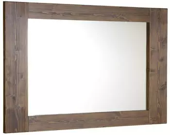 Sapho Brand Spiegel rechteckig 100x80cm Holzrahmen Fichte (BA056S)