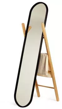 Umbra Hub Standspiegel Eschenholz & Gummirand