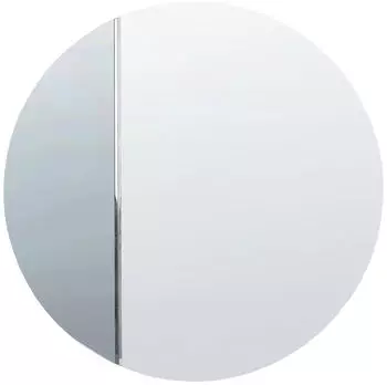 Beliani Charron Runder Wandspiegel, Rahmenlos, Blau, ø79cm (Charron)