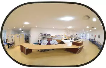 Moravia Weitwinkelspiegel Indoor, oval, 520x320mm (252.20.458)