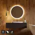 Home Deluxe Emmi LED-Badspiegel Rund Ø80cm Antibeschlag 3 Lichtfarben 38W