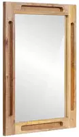 vidaXL Badezimmer Spiegel Braun 50 x 2,5 x 70 cm Massivholz Mango