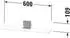 Duravit Sivida Spiegel Ablage 600x115x35mm SV74310BD490000