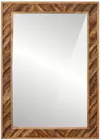 Vidaxl Mirror Wall-mounted With Mirror Brown 70 X 50 X 3 Cm Glass