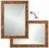 vidaXL Wandspiegel mit Ablage Glas Braun 70x50x3cm (4018947)