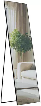 CLP Benicia Ganzk&ouml;rperspiegel Steh-/Wandspiegel, schwarz-matt, 160x50cm (326018)