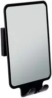 Vacuum-Loc&reg; Antibeschlagspiegel Mod. Quadro Schwarz, Befestigen ohne Bohren