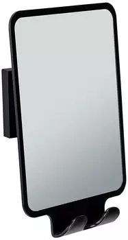 Wenko Quadro Antibeschlagspiegel Vacuum-Loc, Schwarz (71449800)