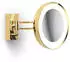 Decor Walther BS 36 Wand-Kosmetikspiegel LED 3-fach Vergrößerung, gold (0122120)