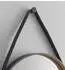 Talos Golden Style Runder Wandspiegel Ø55cm Schwarz Aluminiumrahmen