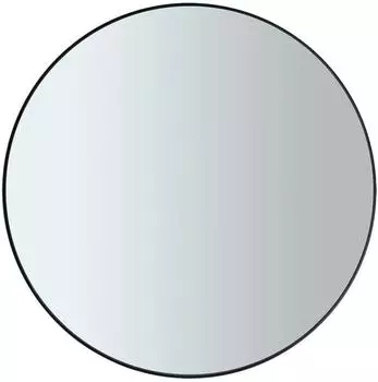 Blomus Rim Wandspiegel Stahl/Glas, Schwarz, 80cm